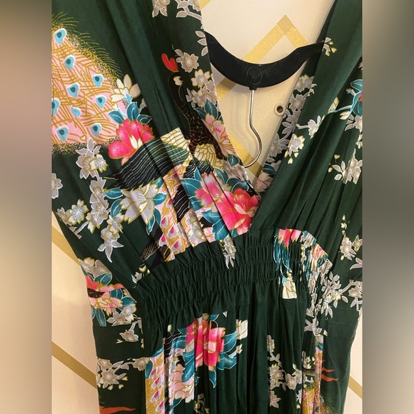 Green Peacock ModCloth Ruby Rocks Martini Maxi Dress - Picture 8 of 9